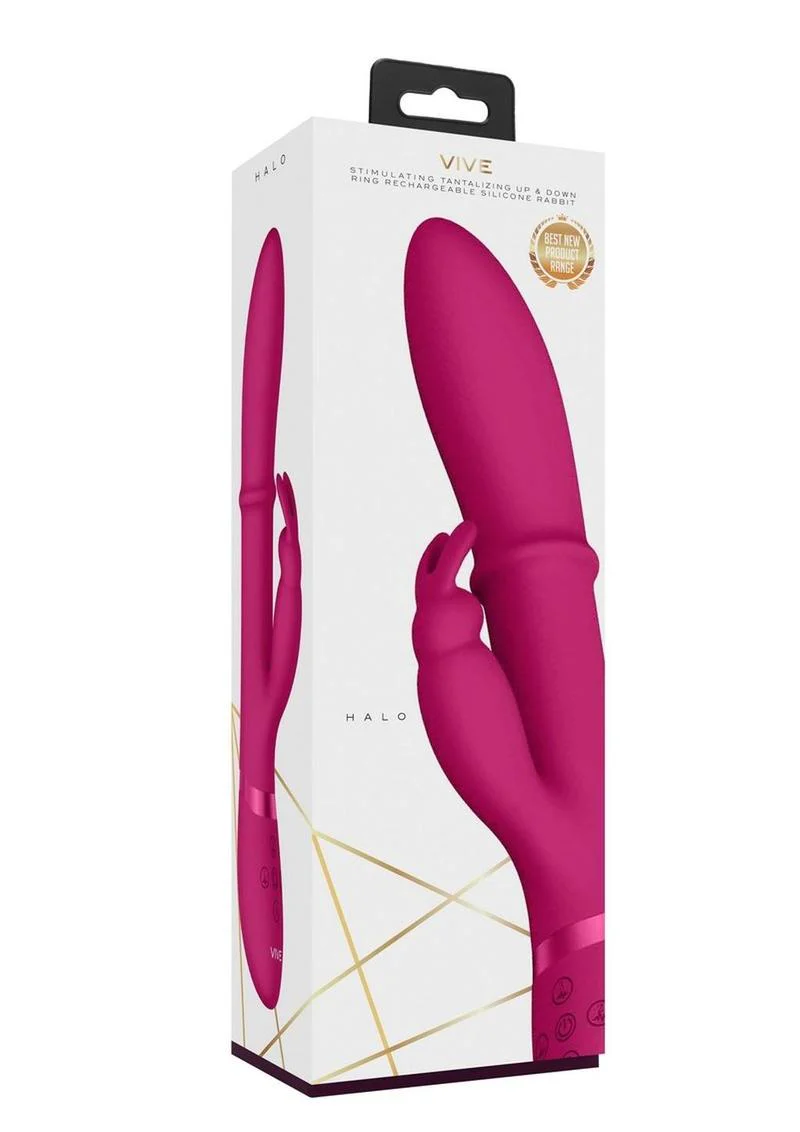 Vive Halo Rechargeable Silicone Ring Rabbit Vibrator - Image 7