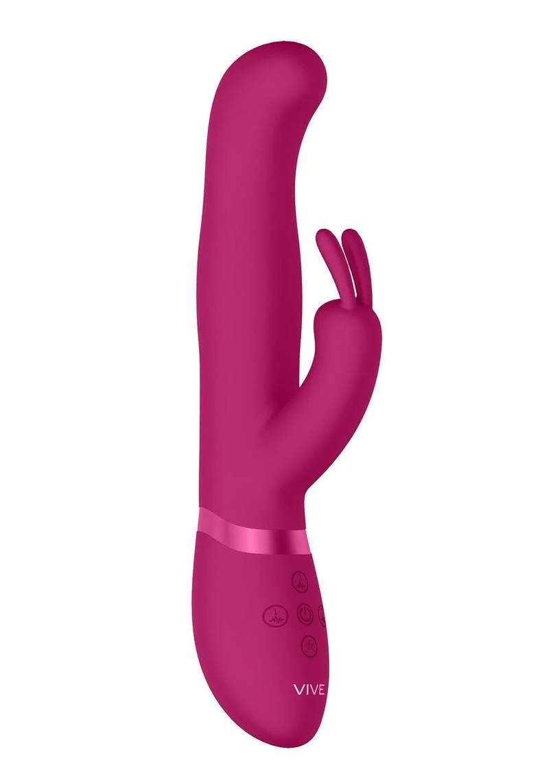 Vive Izara Triple-Action Rotating Beaded G-Spot Rabbit Vibrator - Image 4