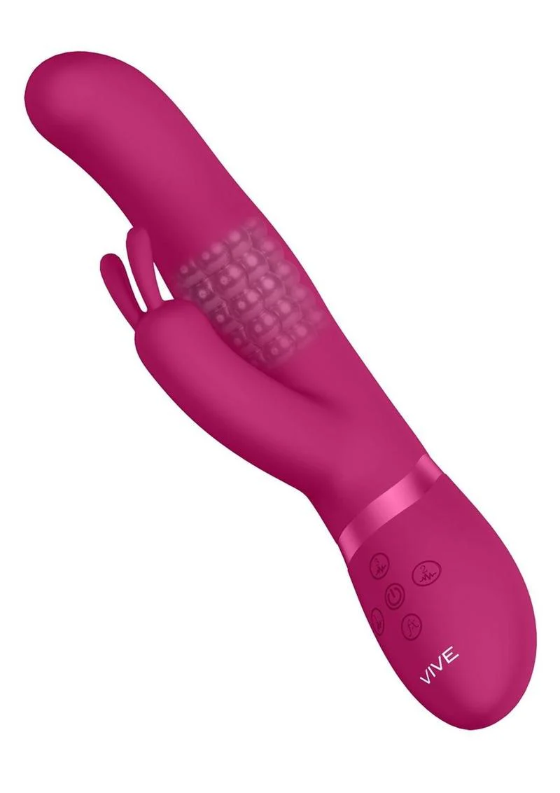 Vive Izara Triple-Action Rotating Beaded G-Spot Rabbit Vibrator - Image 5