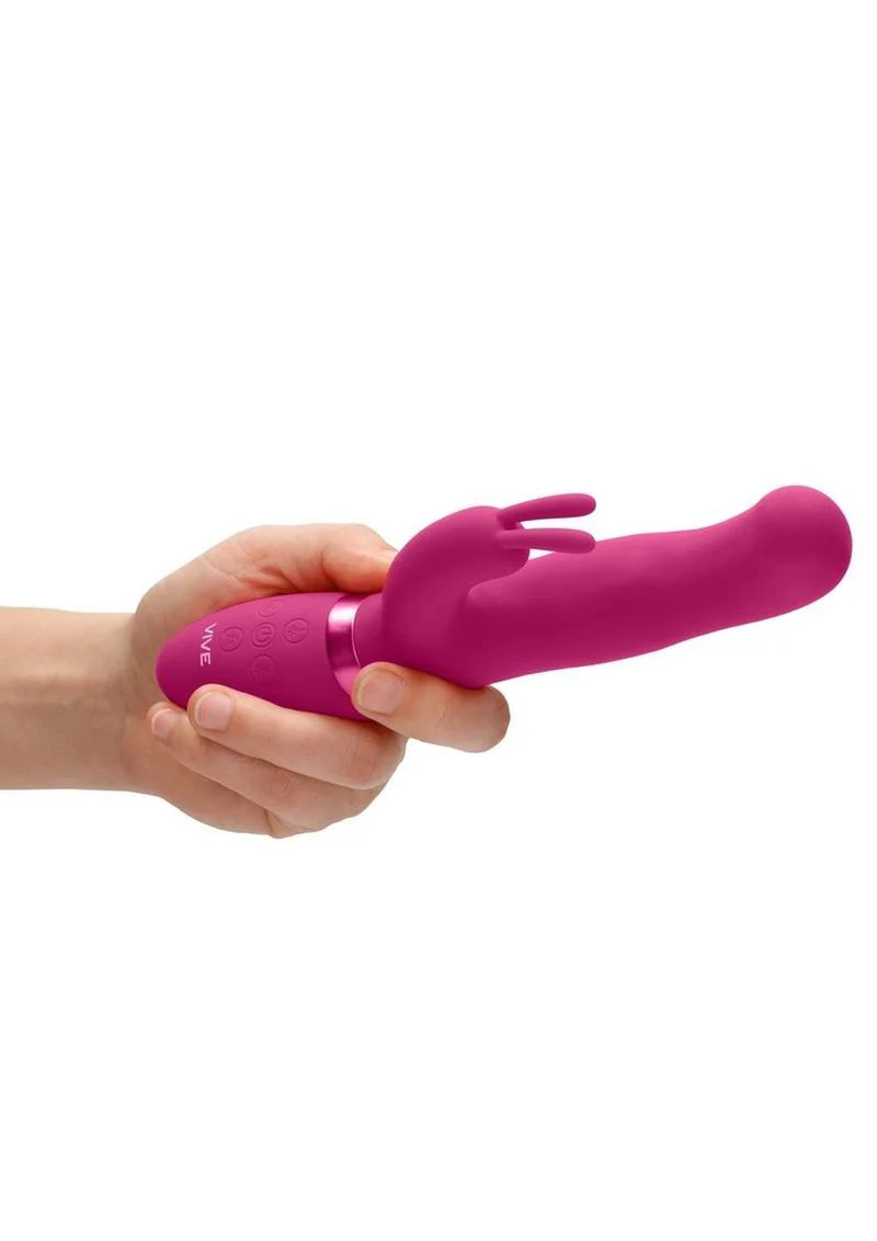 Vive Izara Triple-Action Rotating Beaded G-Spot Rabbit Vibrator - Image 6