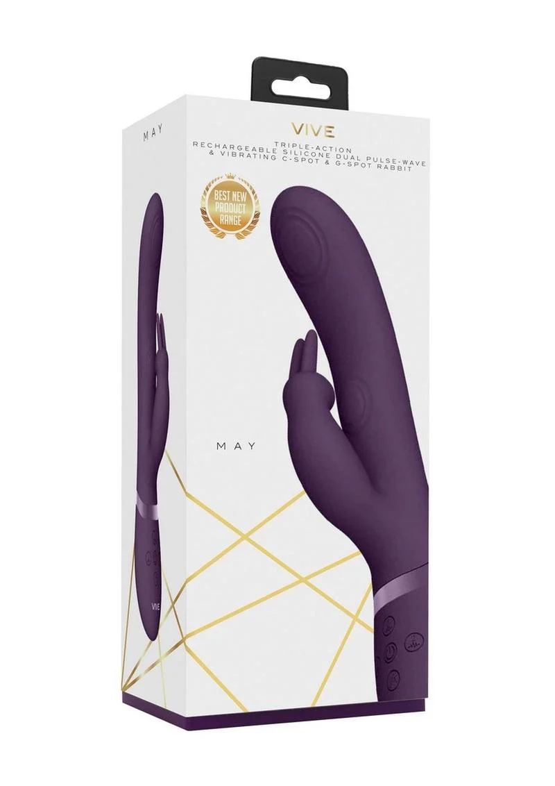 Vive May Dual Pulse Wave G-Spot Rabbit Vibrator - Image 8