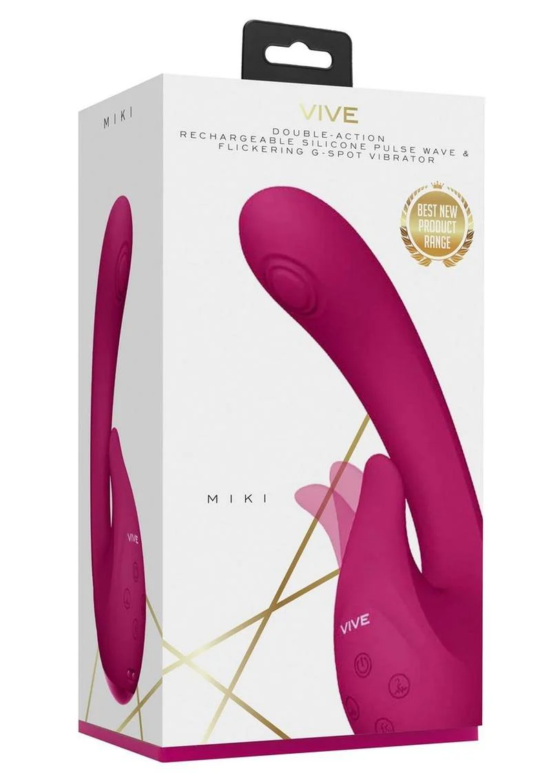 VIVE Miki Rechargeable Pulse Wave and Flickering G-Spot Vibrator - Image 7