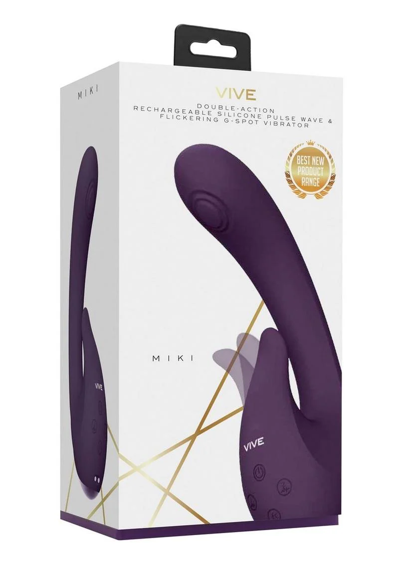VIVE Miki Rechargeable Pulse Wave and Flickering G-Spot Vibrator - Image 8
