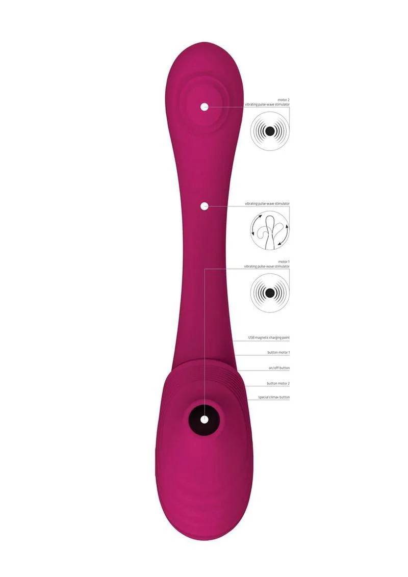 Vive Mirai Rechargeable Dual Motor Vibrator - Image 6