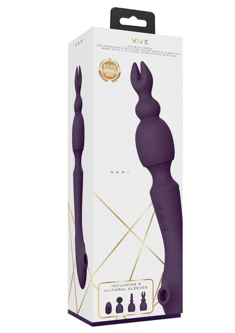 VIVE Nami Double-Ended Pulse Wave and Vibrating Wand - Image 8