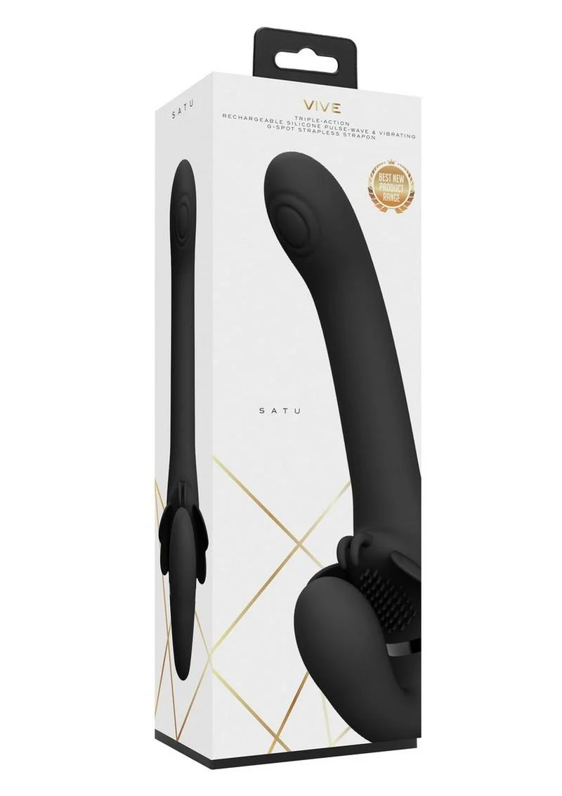 VIVE Satu Triple Action Silicone Strapless Strap-On - Image 8