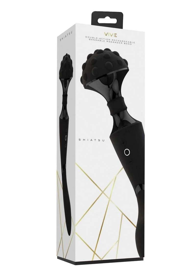Vive Shiatsu Rechargeable Silicone Bendable Massager Wand - Image 5