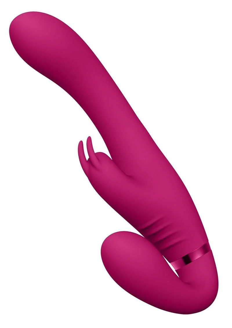 Vive Suki Rechargeable Silicone Vibrating Strapless Strap-On Rabbit - Image 3