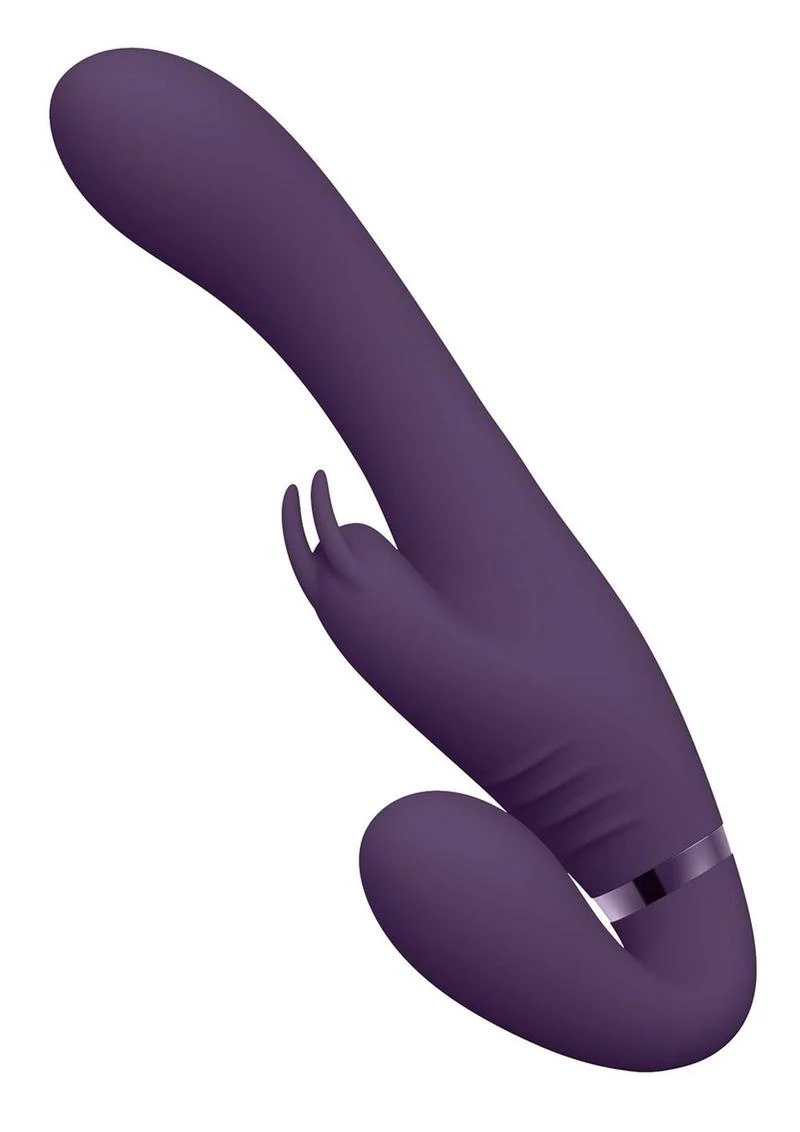 Vive Suki Rechargeable Silicone Vibrating Strapless Strap-On Rabbit - Image 6
