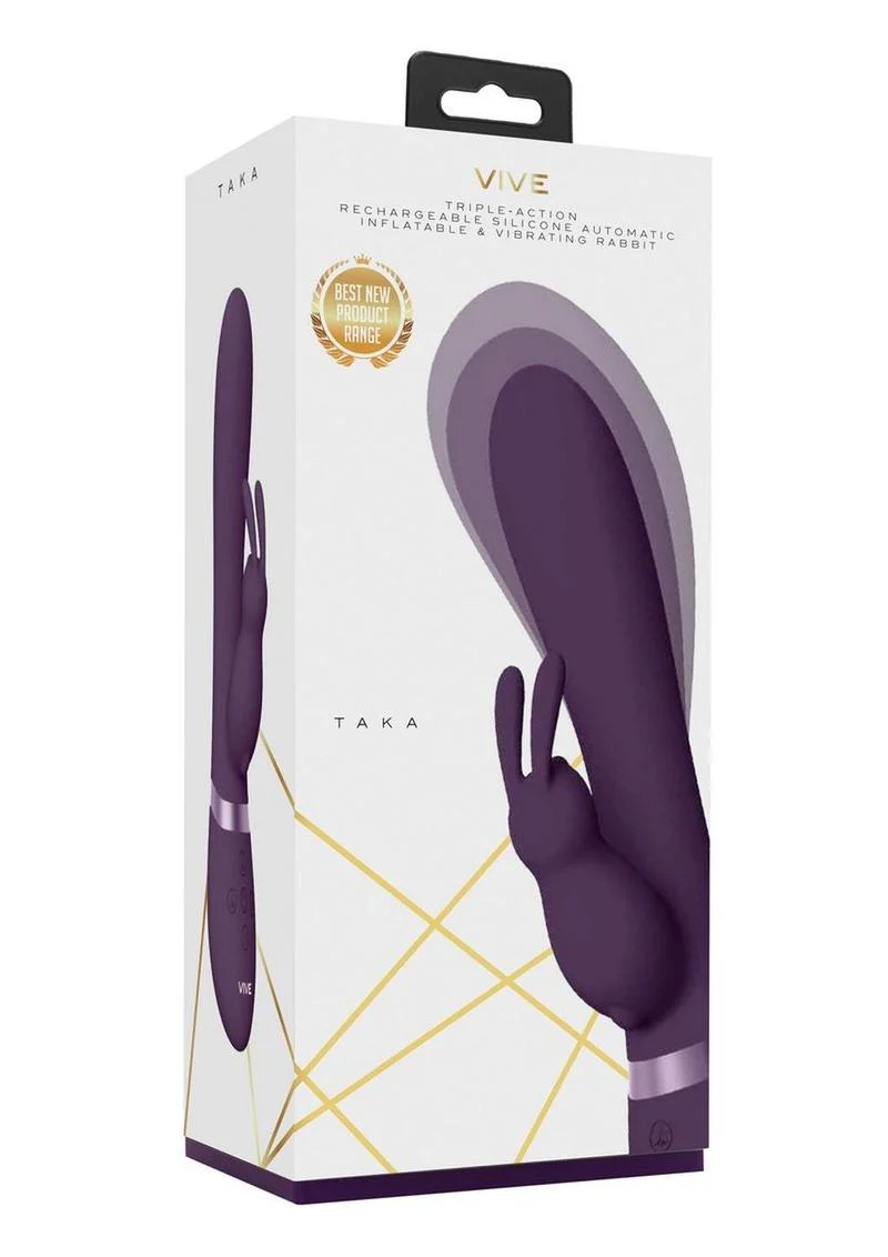 Vive Taka Rechargeable Inflatable Rabbit Vibrator - Image 8