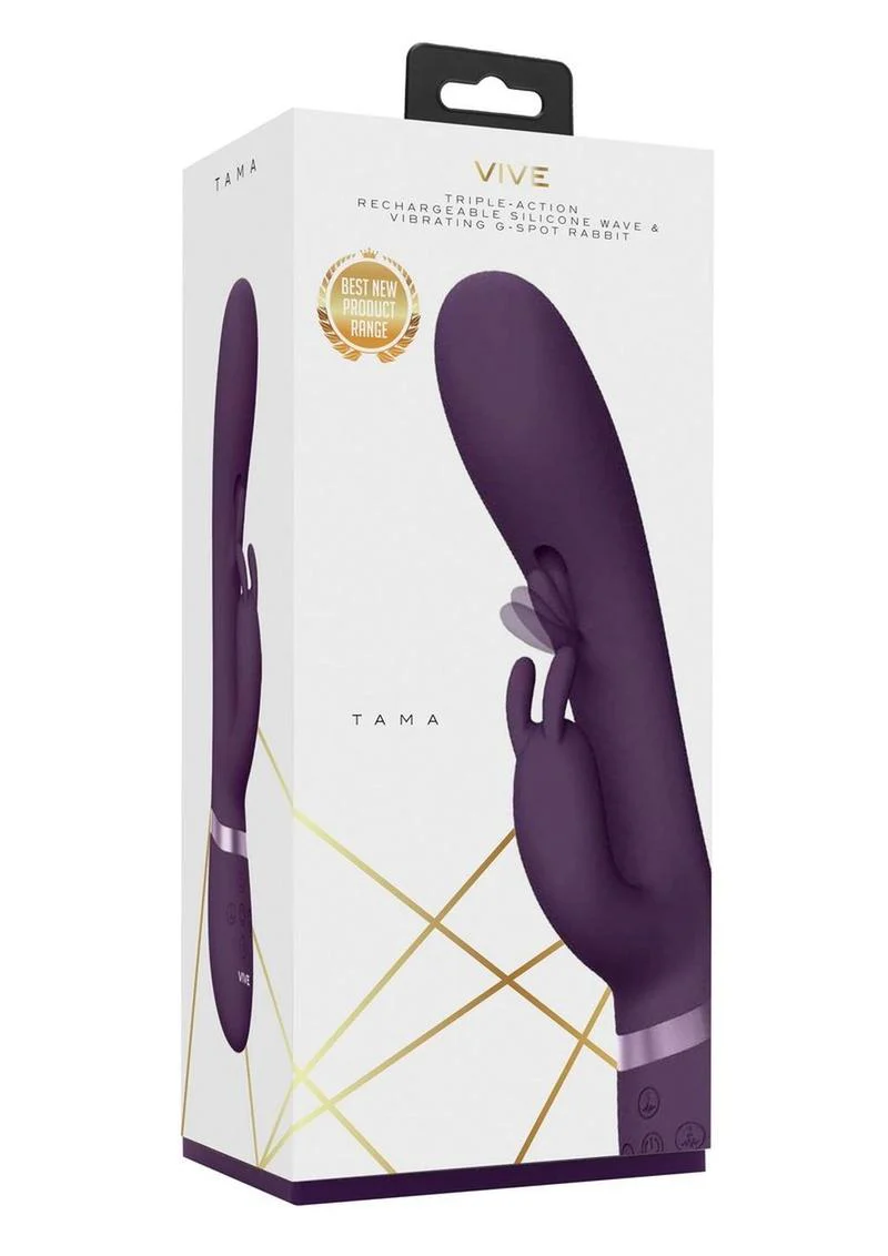 Vive Tama Triple-Action Rechargeable G-Spot Wave Rabbit Vibrator - Image 4