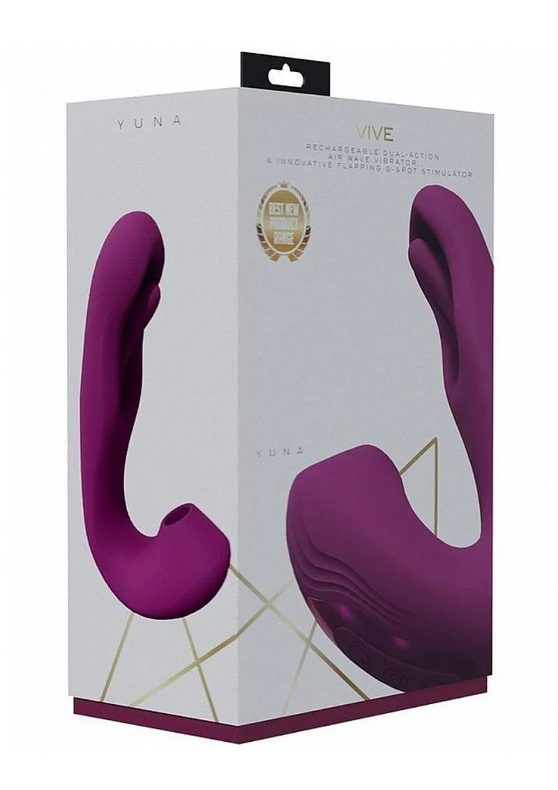 VIVE Yuna Triple-Motor Rechargeable Air Wave and G-Spot Tapping Vibrator - Image 8