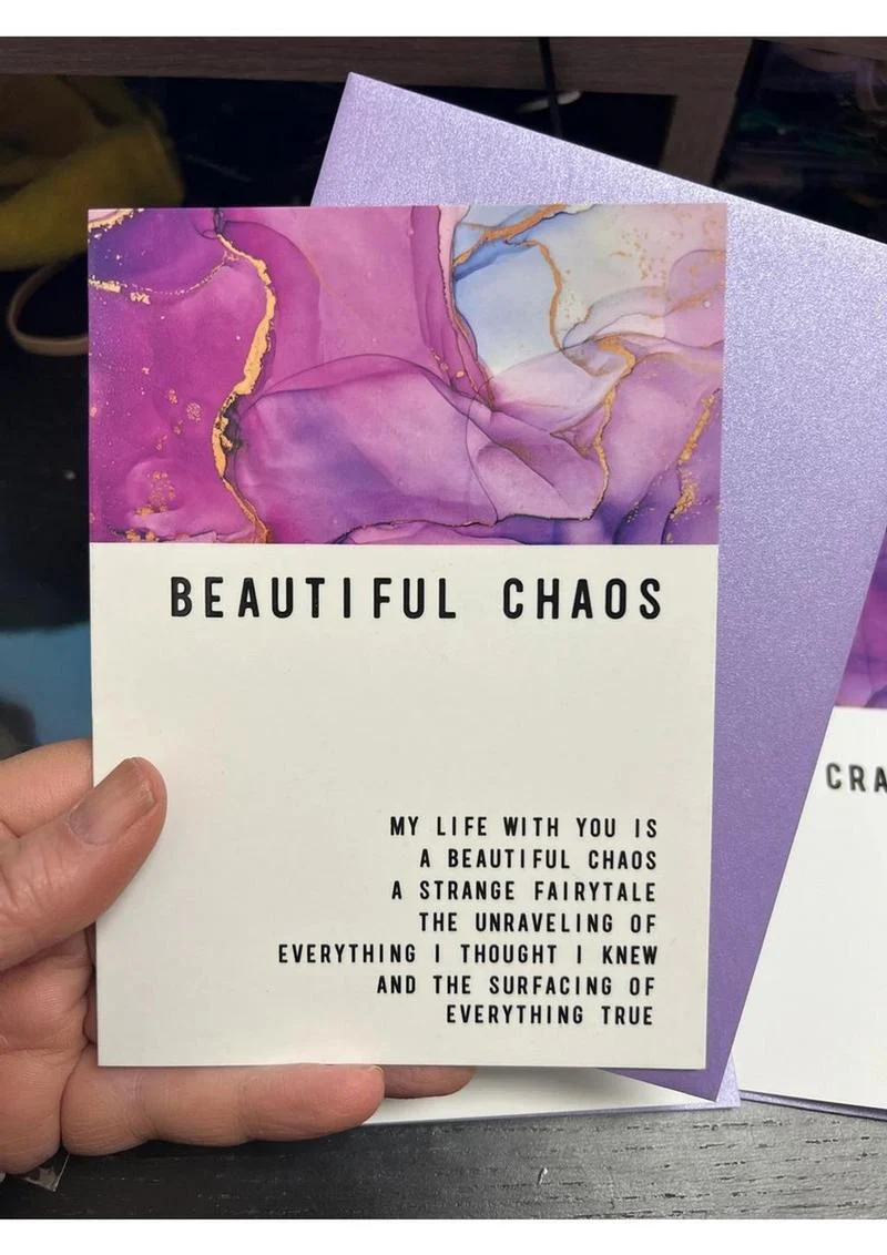 Beautiful Chaos Greeting Card - Image 2