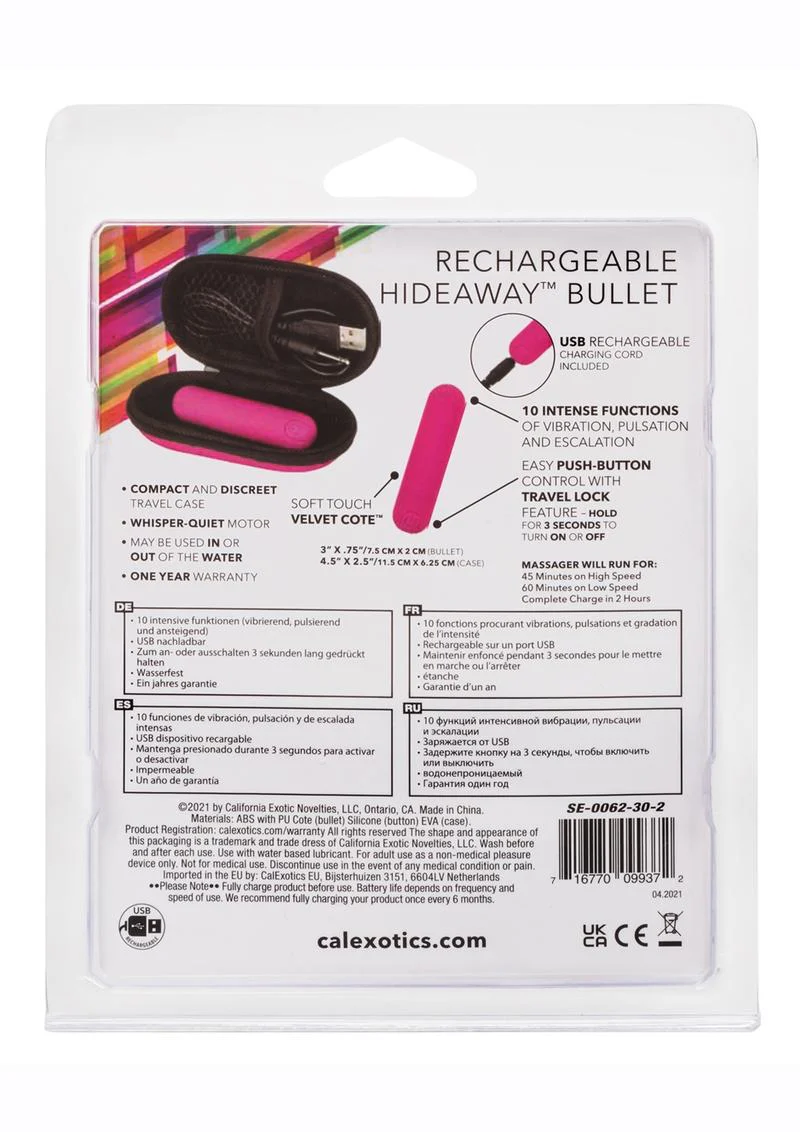 Waterproof Rechargeable Hideaway Bullet Vibrator by CalExotics - Image 5