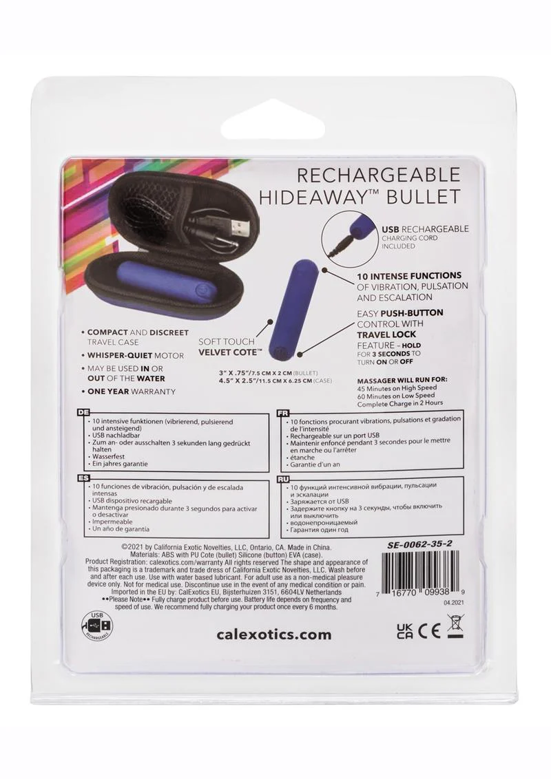 Waterproof Rechargeable Hideaway Bullet Vibrator by CalExotics - Image 6