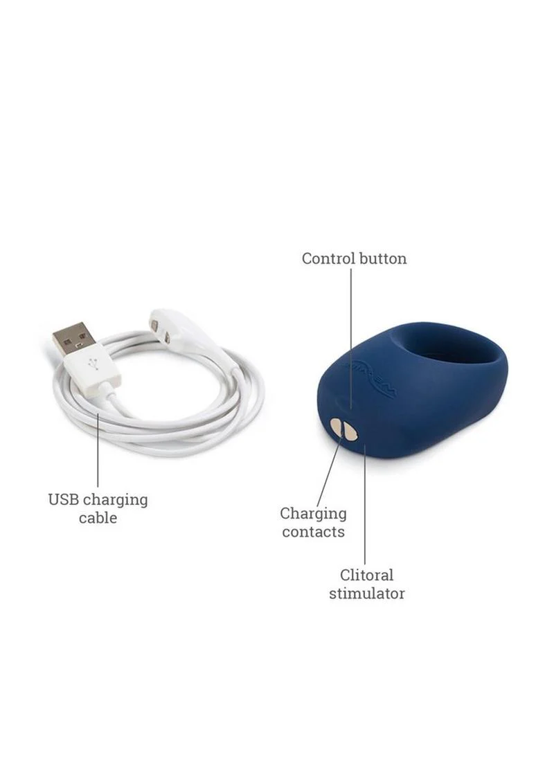 We Vibe Pivot Midnight Vibrating Silicone Ring - Image 3