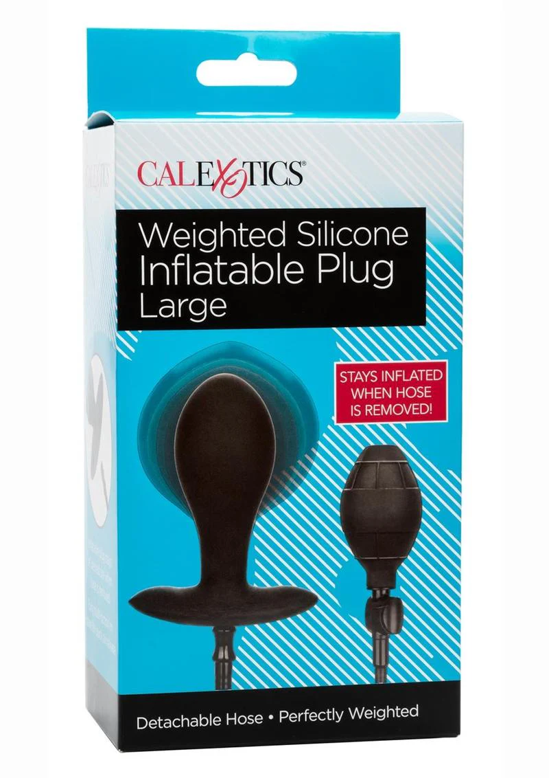 CalExotics Weighted Silicone Inflatable Plug - Image 4