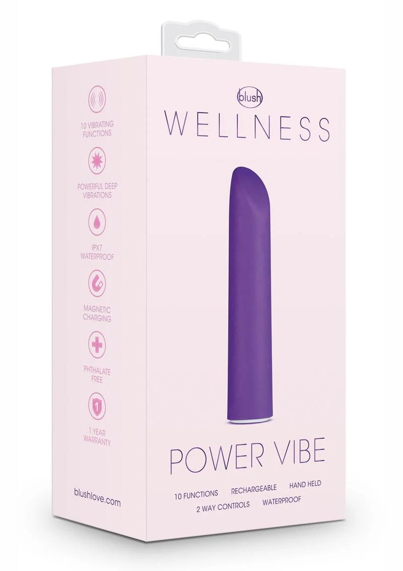 Wellness Power Vibe 10 Functions Rechargeable Waterproof Vibrator - Image 4