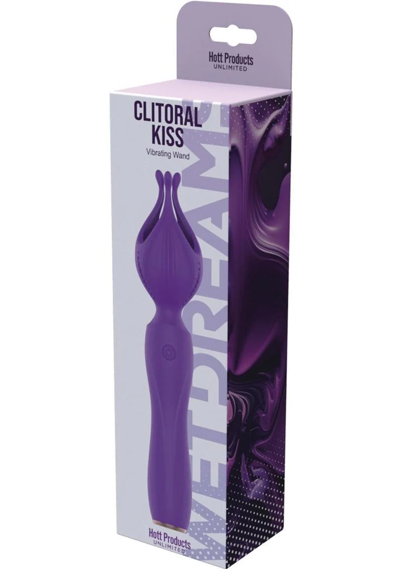 Wet Dreams Clitoral Kiss Flower Petal Rechargeable Silicone Vibrator - Image 2
