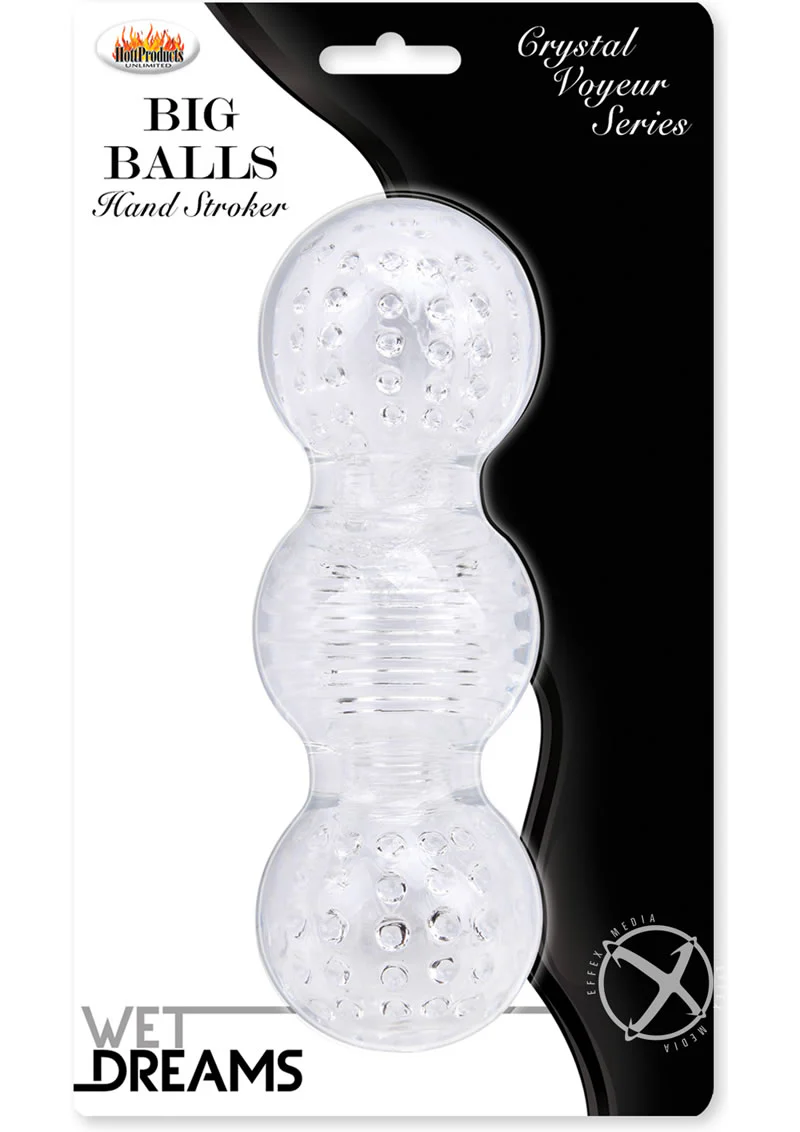 Wet Dreams Crystal Voyeur Series Big Balls Hand Stroker - Image 3