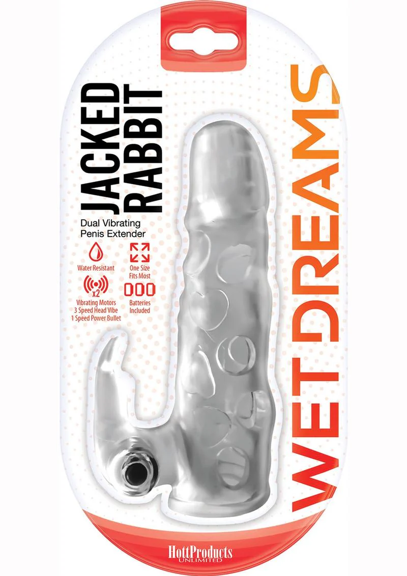 Wet Dreams Jacked Rabbit Dual Vibrating Penis Extender - Image 2