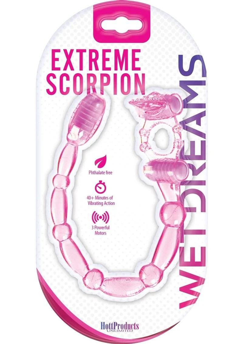 Wet Dreams Xtreme Vibrating Scorpion Waterproof Silicone Cock Ring - Image 2