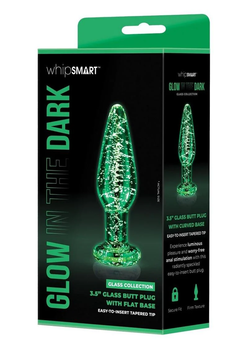 WhipSmart Glass Butt Plug Dark With Flat Base - Image 3