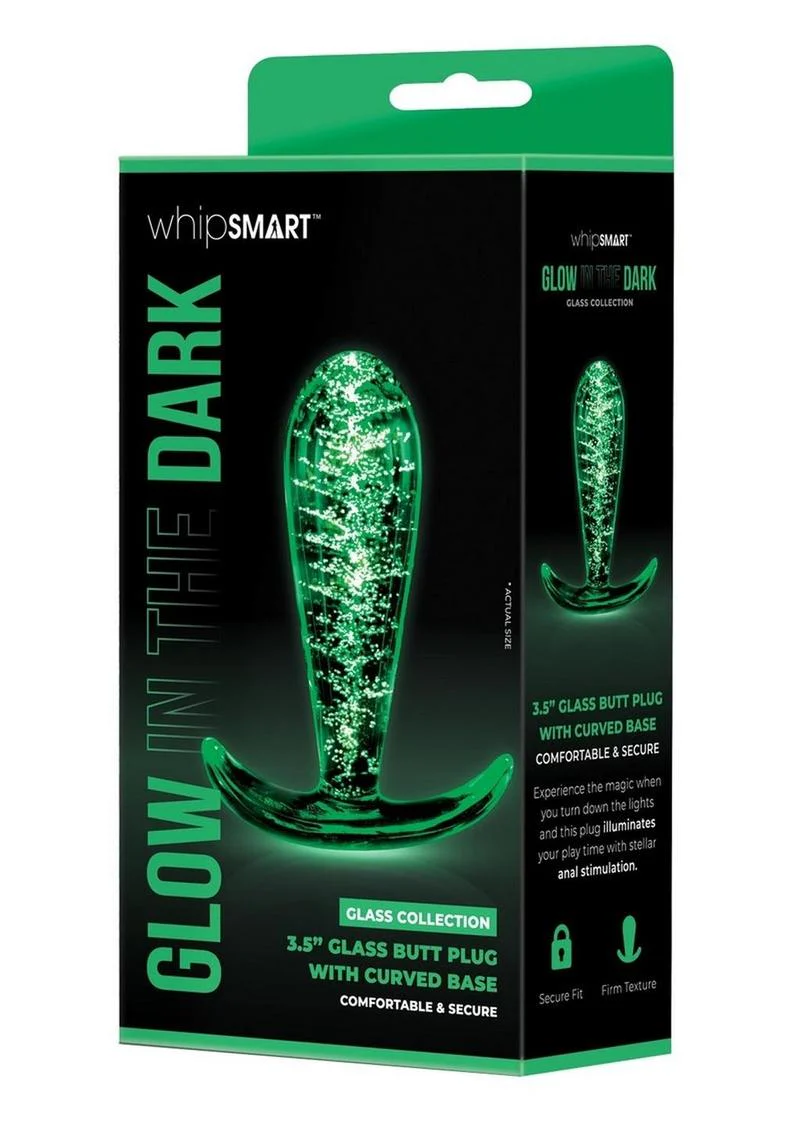 WhipSmart Glow in the Dark Glass Butt Plug - Image 3