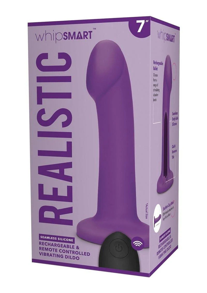 WhipSmart Rechargeable Silicone G/P-Spot Dildo with Remote Control - Image 4