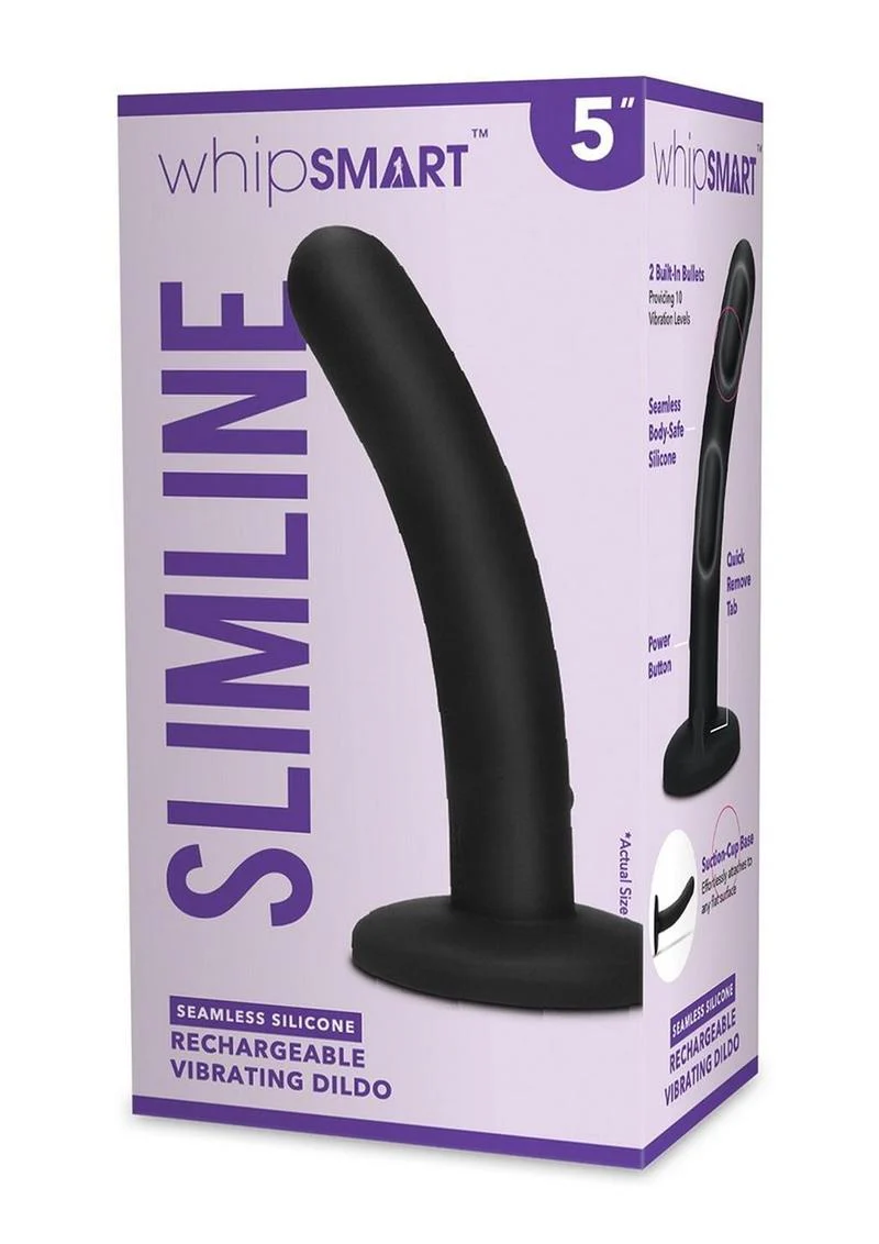WhipSmart Slimline Rechargeable And Powerful Silicone Vibrator - Image 4