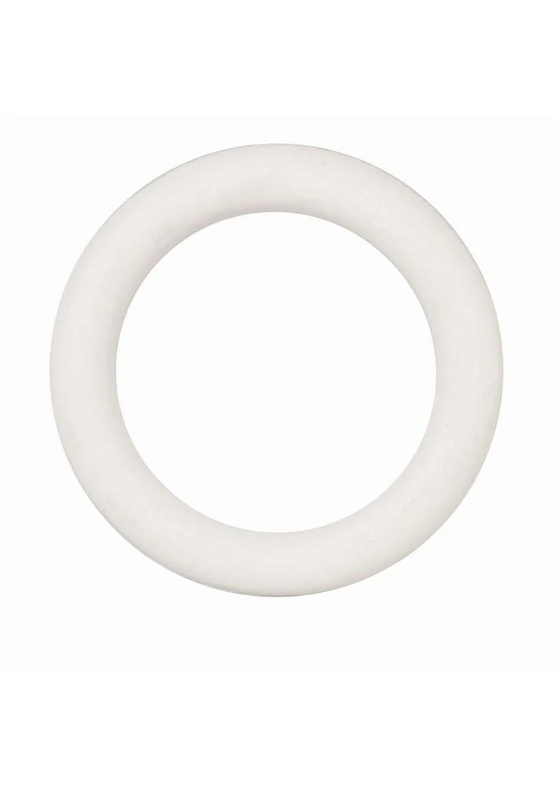 White Rubber Cock Ring  Sturdy And Durable - Image 2
