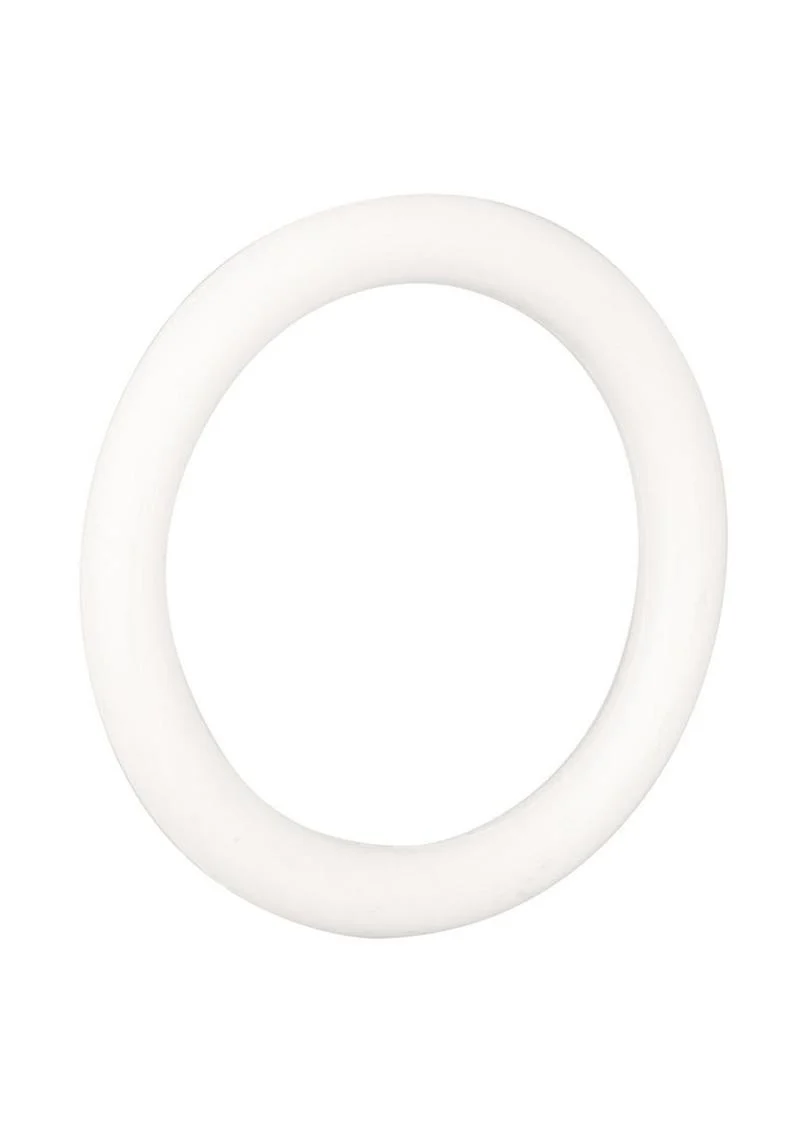 White Rubber Cock Ring  Sturdy And Durable - Image 4