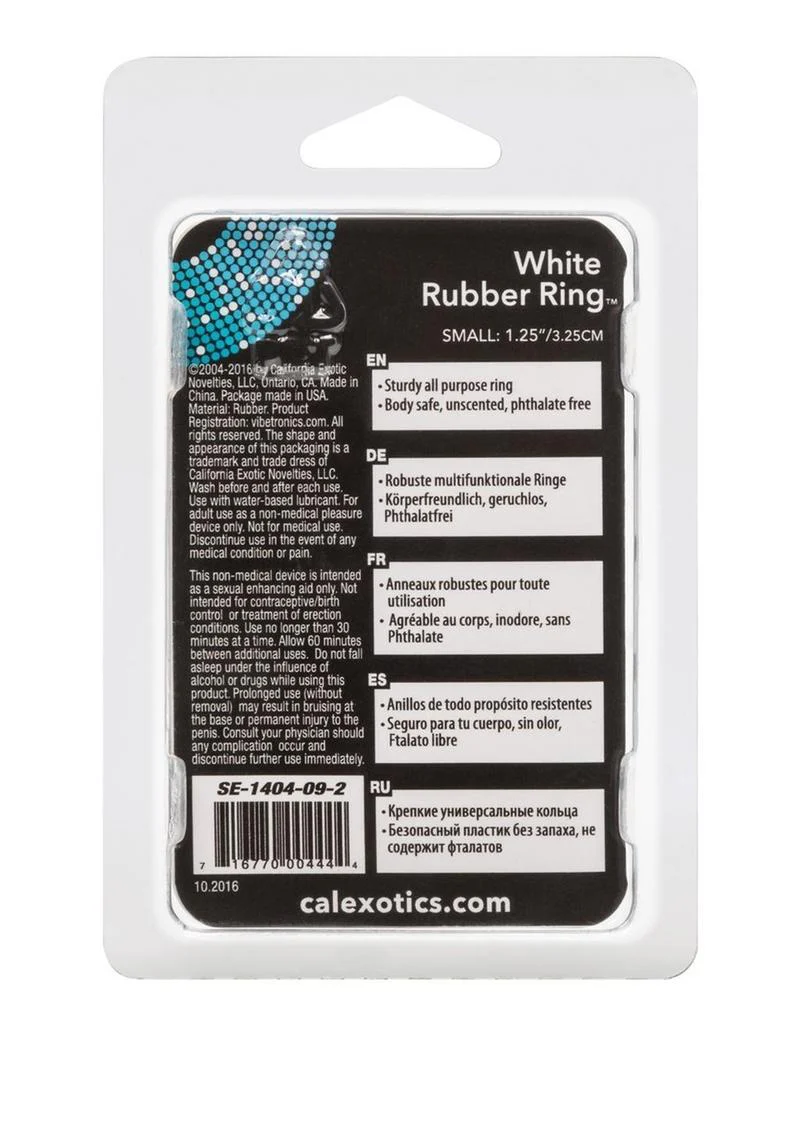 White Rubber Cock Ring  Sturdy And Durable - Image 6