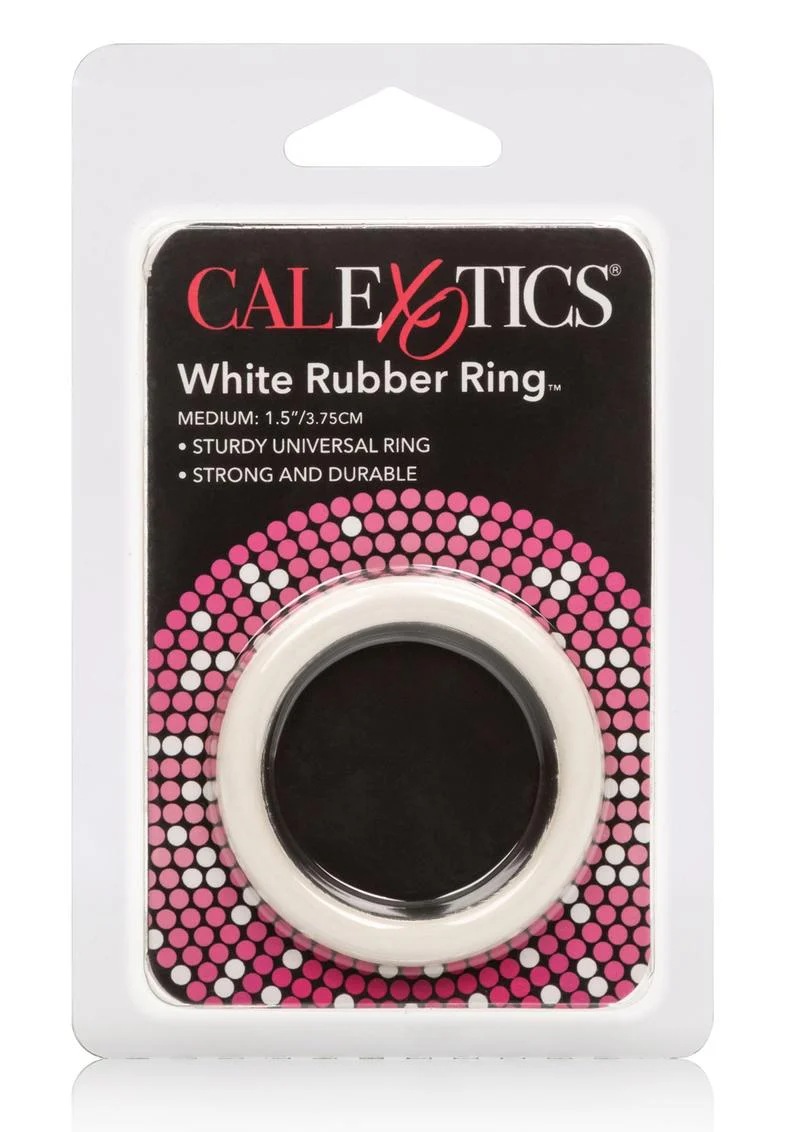 White Rubber Cock Ring  Sturdy And Durable - Image 8