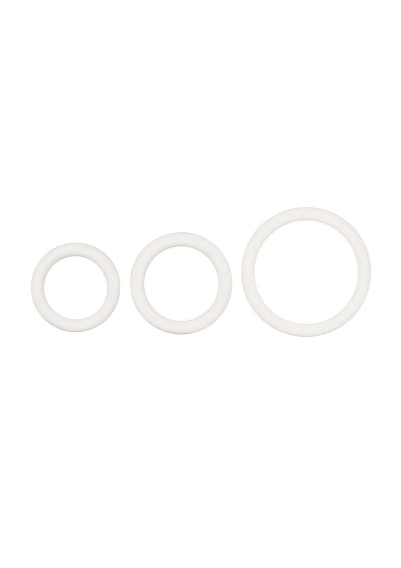 White Rubber Cock Rings Sturdy And Durable - Image 3