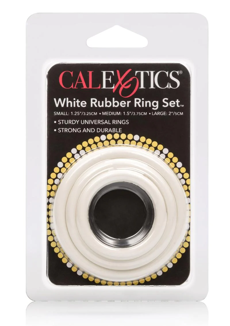 White Rubber Cock Rings Sturdy And Durable - Image 4