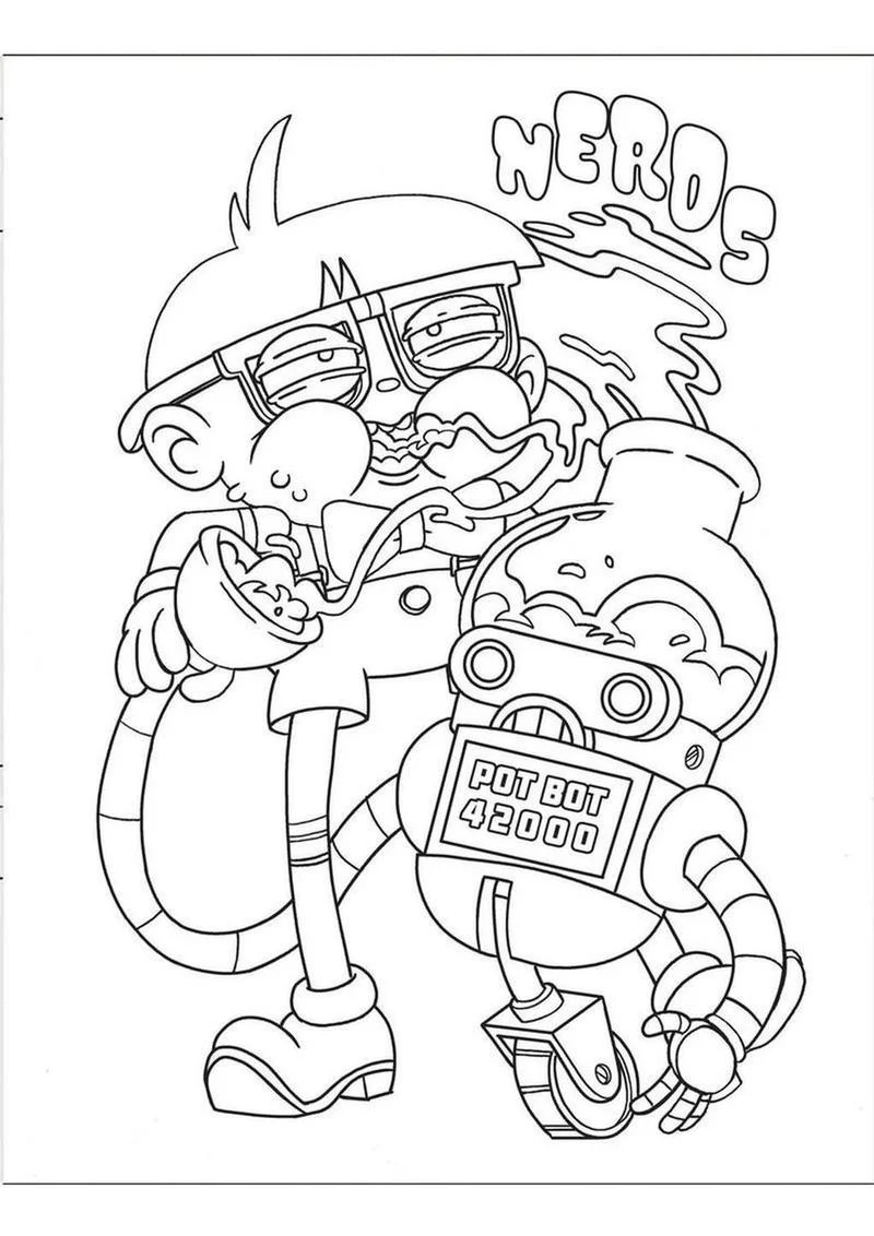 Who Smokes Weed? Coloring Book - Image 4