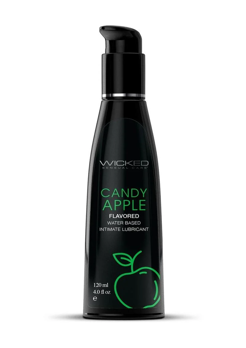 Wicked Aqua Candy Apple Flavored Water Based Lubricant - Image 2