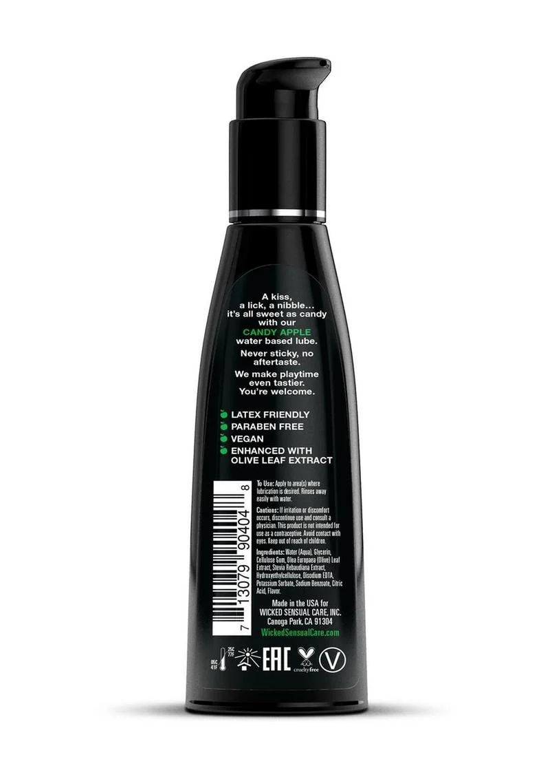 Wicked Aqua Candy Apple Flavored Water Based Lubricant - Image 4