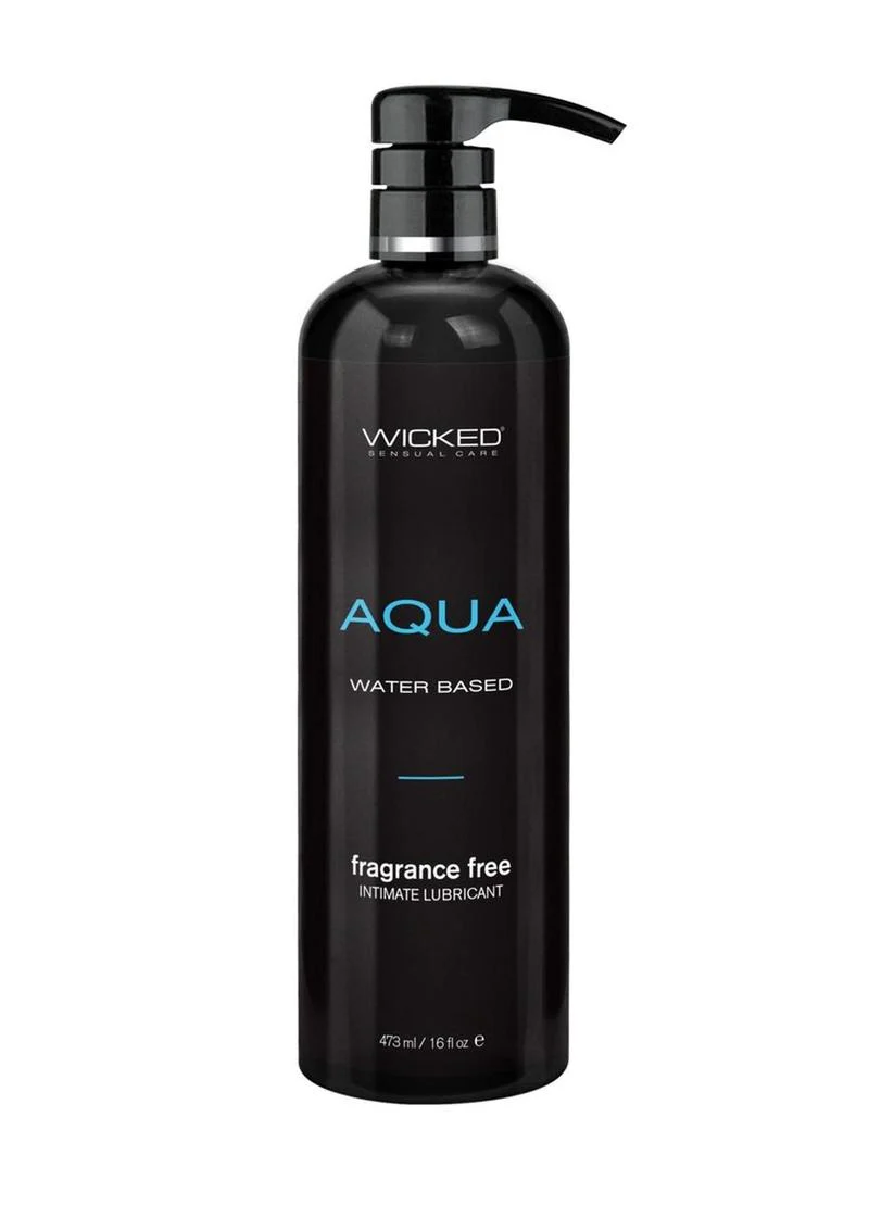 Wicked Aqua Water Based Intimate Lubricant Fragrance Free - Image 2