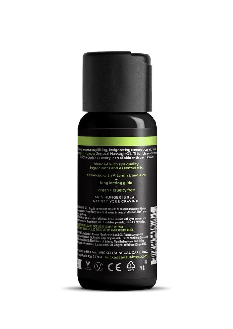Wicked Sensual Care Lemongrass Plus Ginger Sensual Massage Oil - Image 2