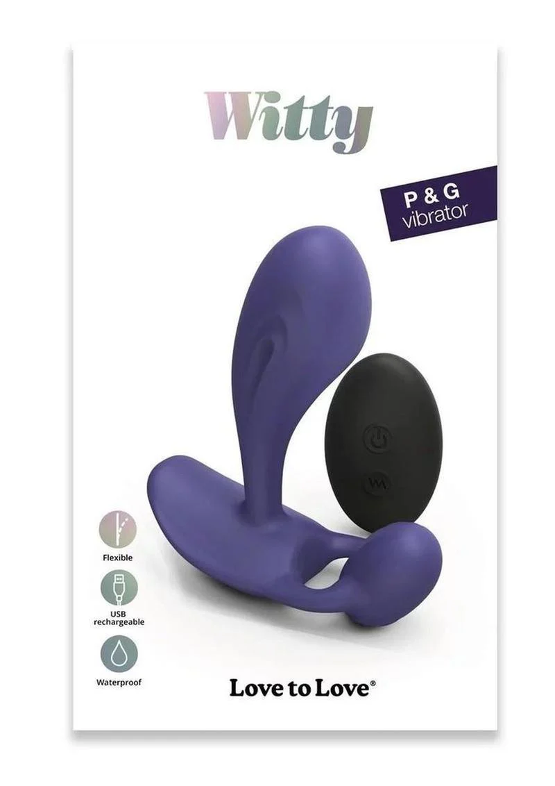 Witty Rechargeable P&G Vibrator With Clitoral Stimulator - Image 4