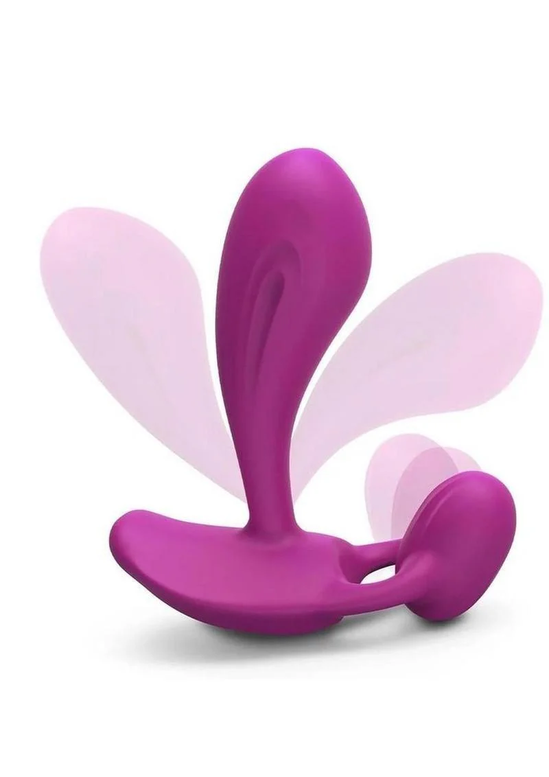 Witty Rechargeable Vibrator With Clitoral Stimulator - Image 2