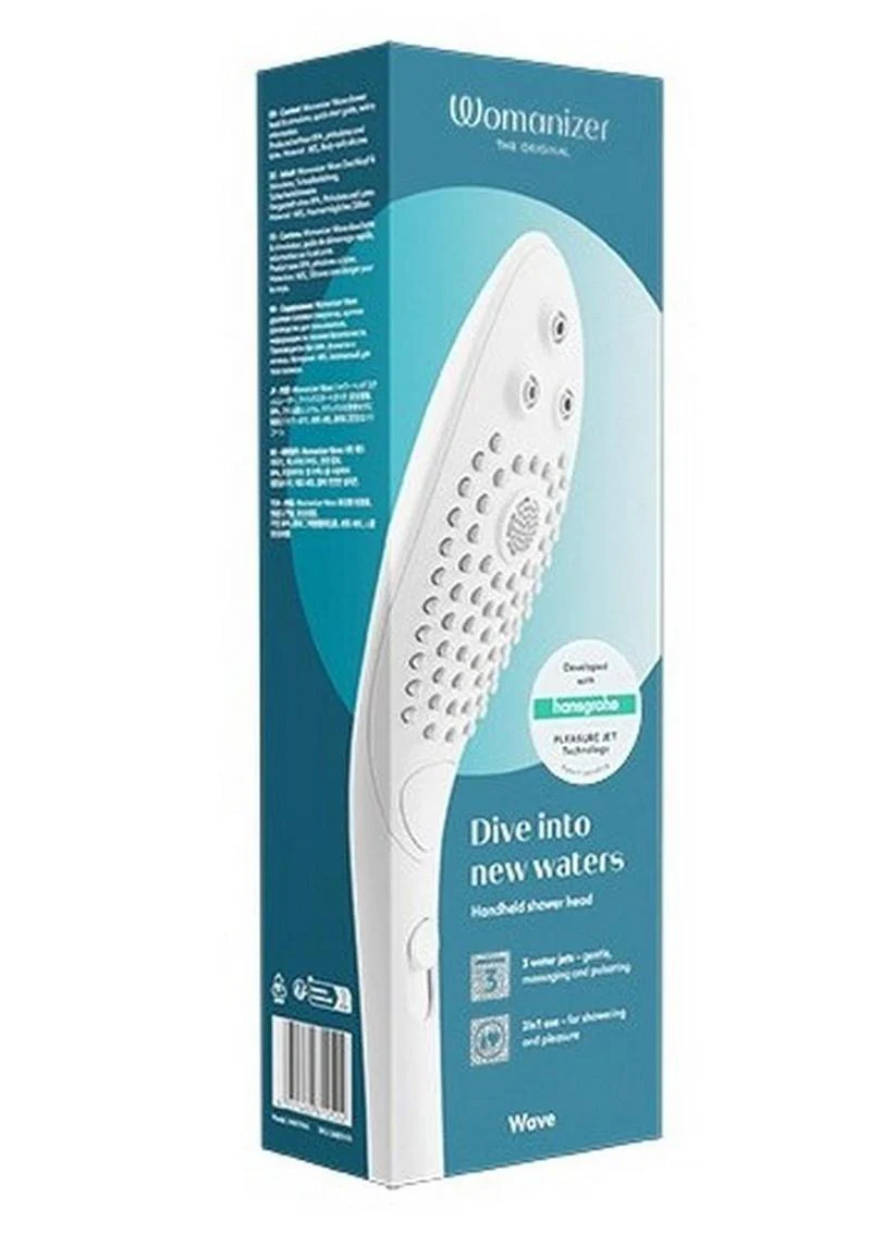 Womanizer Wave Silicone Hydro Stimulator Handheld Shower Head - Image 4