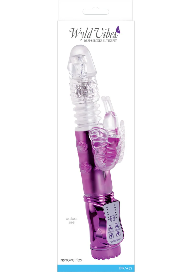 Wyld Vibes Deep Stroker Multi Speed  Butterfly Rabbit Vibrator - Image 2