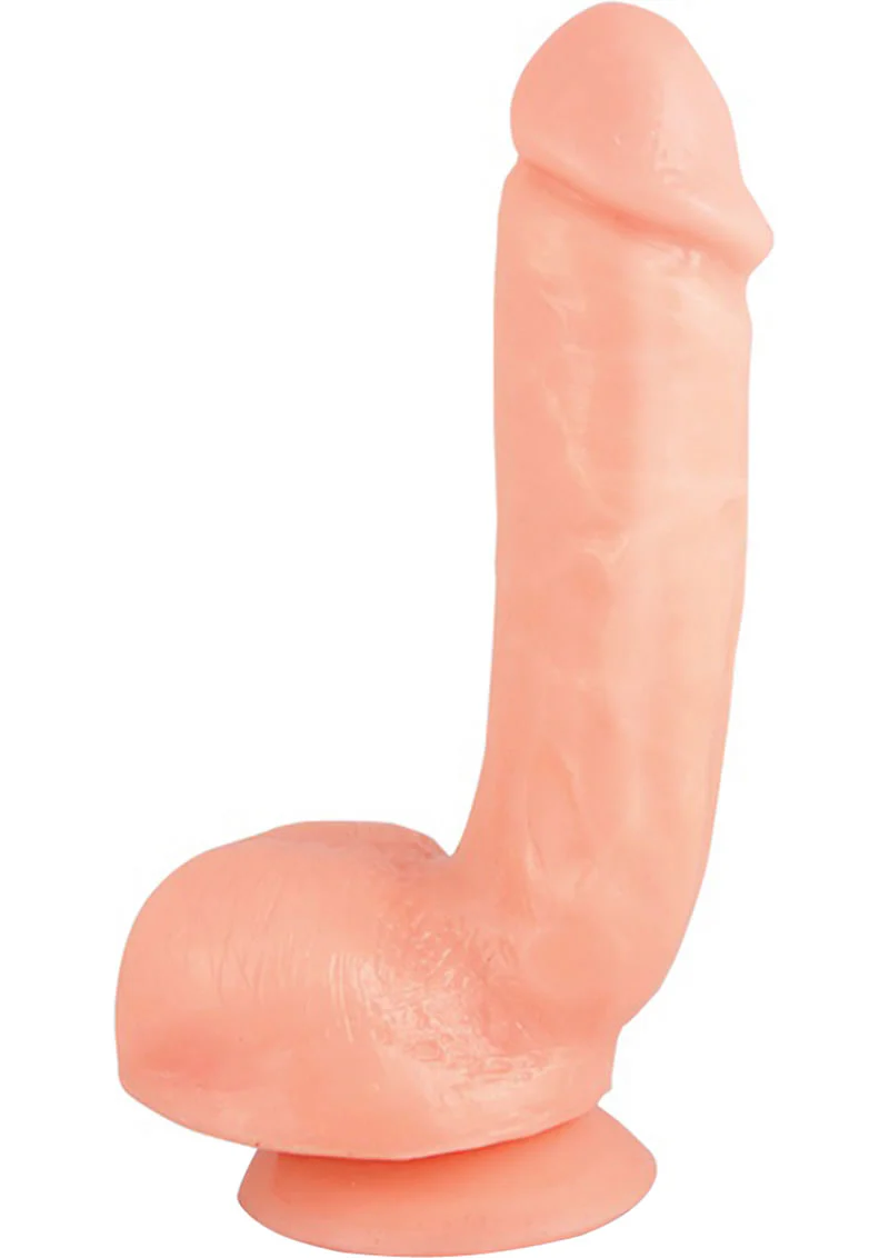 X5 Hard On Dildo with Balls Soft Realistic Feel Harness Compatible - Image 4