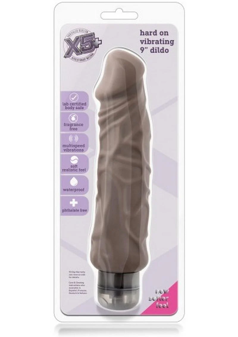 X5+ Hard On Dildo With Waterproof Multi-Speed Vibrator - Image 8