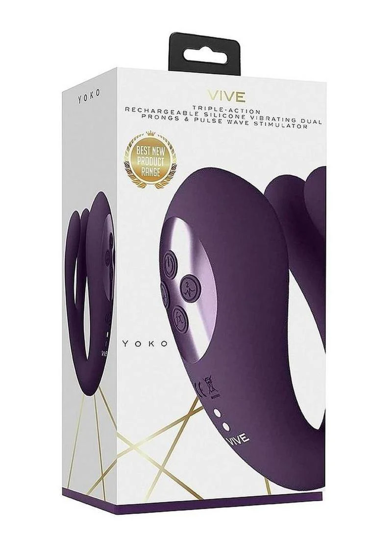 Yoko Vive Silicone Triple-Motor Dual Prongs And Clitoral Pulse - Image 7