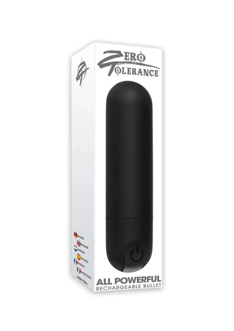 Zero Tolerance All Powerful Rechargeable Bullet - Black - Image 4