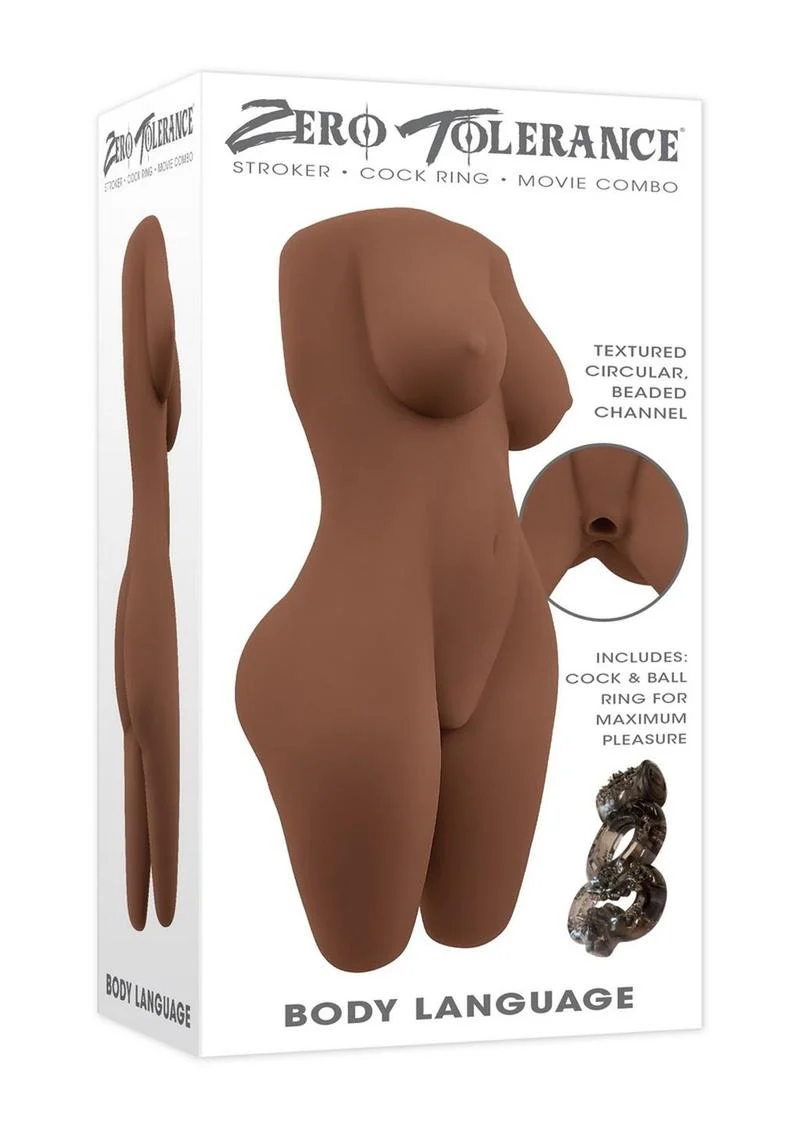 Zero Tolerance Body Language Stroker - Textured & Realistic Torso - Image 7